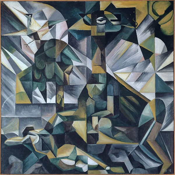 Fate (Dedicated to my First Wife), 1918 (oil on canvas)