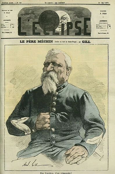 Father Mechin, chief geolier of Sainte-Pelagie prison in Paris