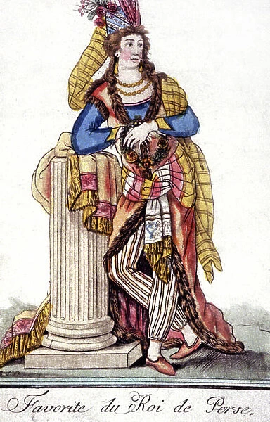 Favorite of the King of Persia, 1810 (engraving)