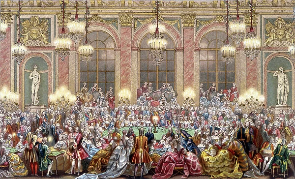 Feast given in Versailles on the occasion of the wedding of Louis