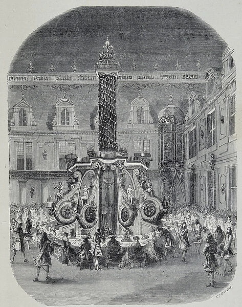 Feast of Louis XIV (feast in the marble courtyard in Versailles)