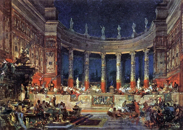 Feast at Nero, 1935 (illustration)
