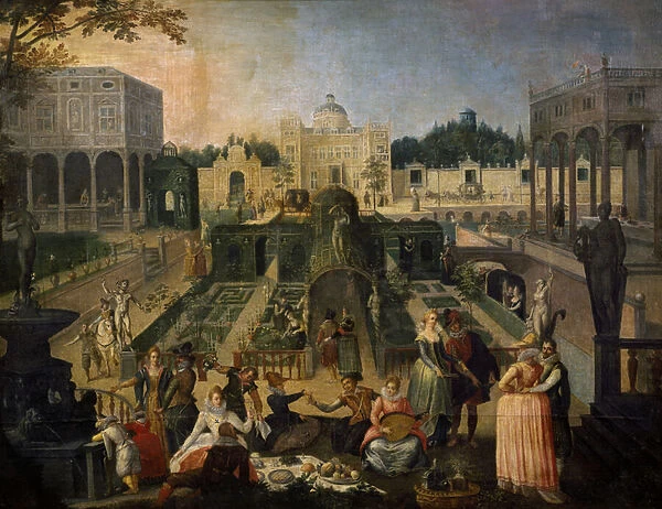 A Feast in the park of the Duke of Mantua, c. 1595 (oil on canvas)