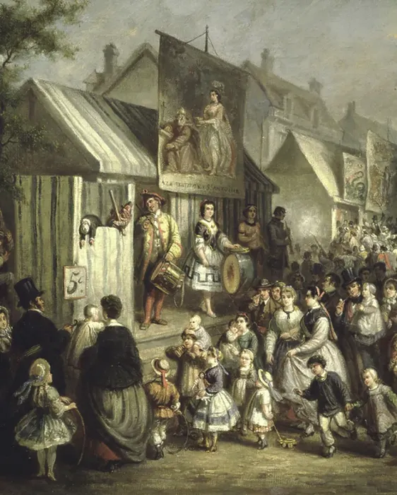 Framed Print : Feast at Saint-Cloud during the time of the second Empire, France 19th Century
