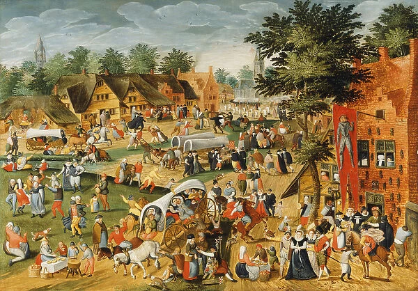The Feast of Saint George, (oil on panel)