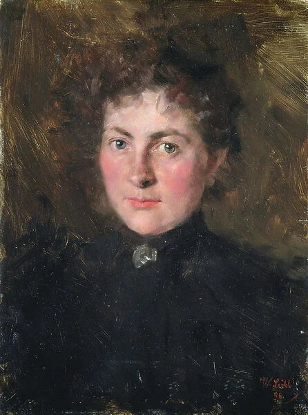 Felicia Kirchdorffer, the Niece of the Artist, 1896 (oil on panel)