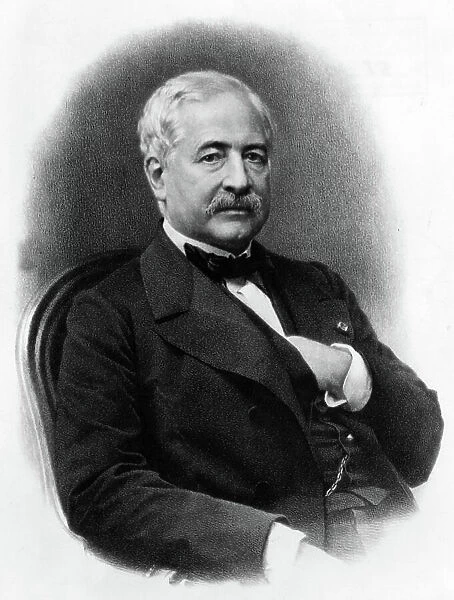 Ferdinand de Lesseps (1805 - 1894) French diplomatic and administrator here in 1865 before the business of Panama political and financial scandal and Suez Canal