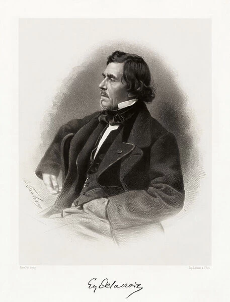 Ferdinand Victor Eugene Delacroix, 1865-66 (litho)