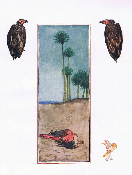 Feroza, illustration from The Garden of Kama (and other lyrics from India), 1920 (colour litho)