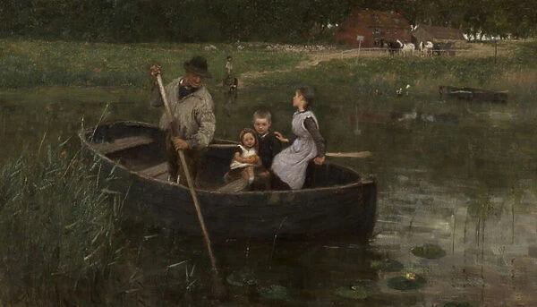 The Ferry, 1887 (oil on canvas)