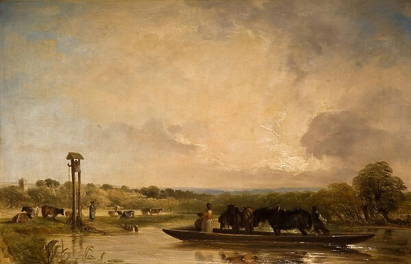 The Ferry Boat, 1844 (oil on board)