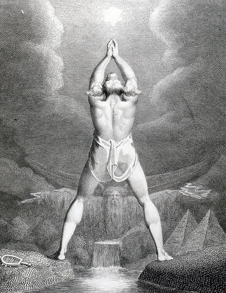 Fertilization of Egypt, engraved by William Blake, 1791 (engraving)