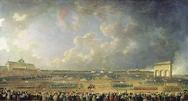 The Festival of the Federation at the Champ de Mars, 14 July 1790 (oil on canvas)