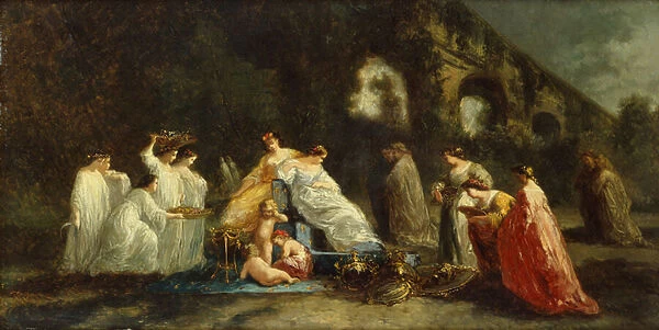 The Festival of Flora, 1882 (oil on canvas)
