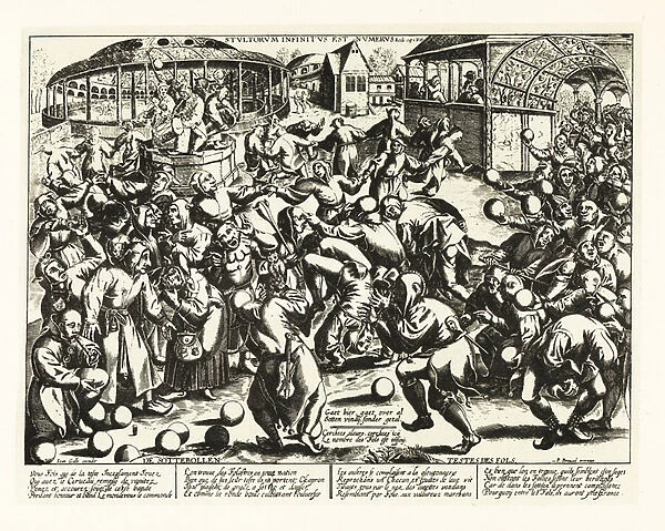 A festival of fools, Middle Ages. 1906 (lithograph)