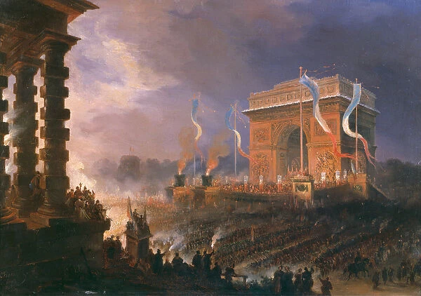 Festival of the Fraternity of the Arc de Triomphe, 24th April 1848 (oil on canvas)