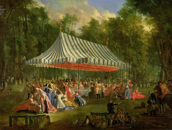 Festival Given by the Prince of Conti to the Prince of Brunswick-Lunebourg at l Isle-Adam