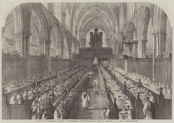 Festival of Parochial Choirs at Southwell, Nottinghamshire (engraving)