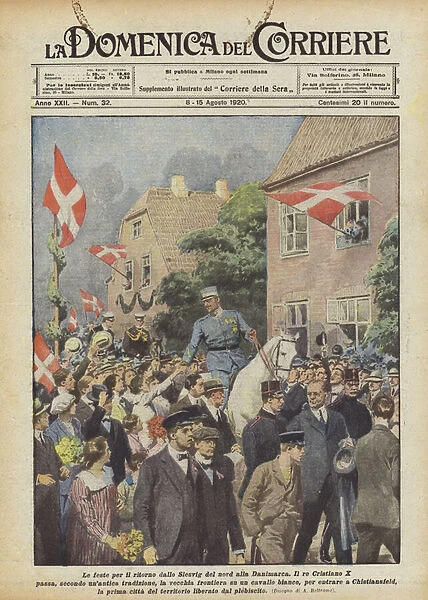 The festivities for the return from Northern Slesvig to Denmark (colour litho)