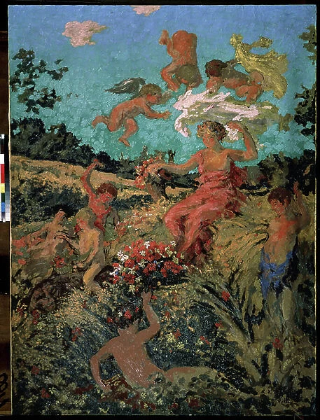 'Fete champetre, ete'(Country festival, summer) Peinture de Ker-Xavier (Ker Xavier) Roussel (1867-1944) 1911-1913 Nabis Moscou, musee Pouchkine