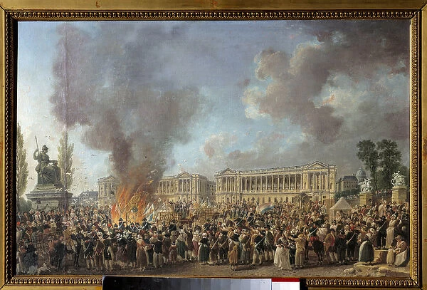 Fete de l unite on the Place de la Concorde (29 thermidor an I or 10 August 1793)