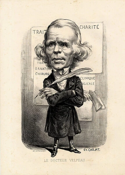 feuille volante - Illustration by Etienne Carjat (1826-1906): Medical, medicine, sante