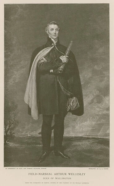 Field-Marshal Arthur Wellesley (engraving)
