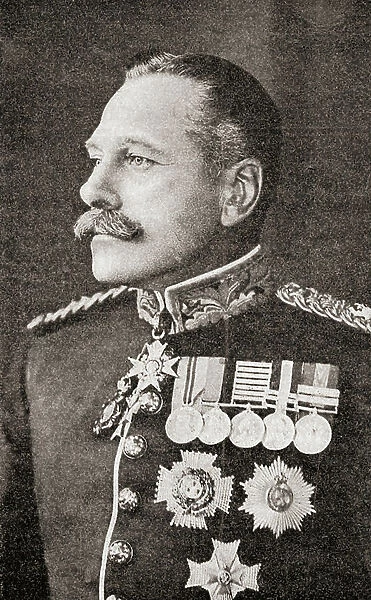Field Marshal Douglas Haig, 1st Earl Haig, 1861-1928, British senior officer during World War I, from The History of the Great War, pub.c. 1919