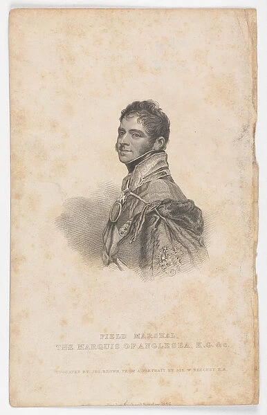 Field Marshal The Marquis of Anglesea K. G. & C. 1820 (stipple engraving)