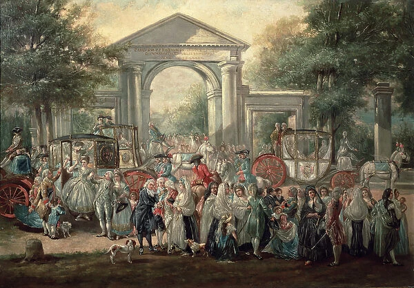 A Fiesta in a Botanical Garden, 1775 (oil on canvas)