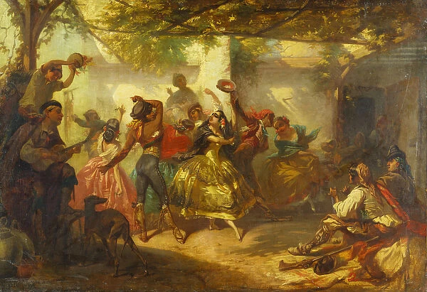 Fiesta Time (oil on canvas)