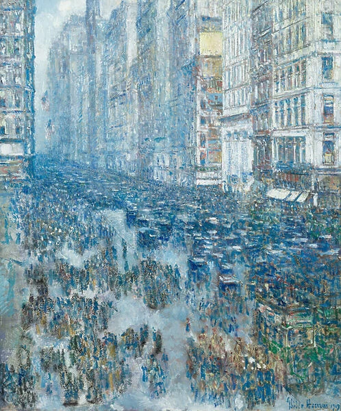 Fifth Avenue, 1919 (oil on canvas)