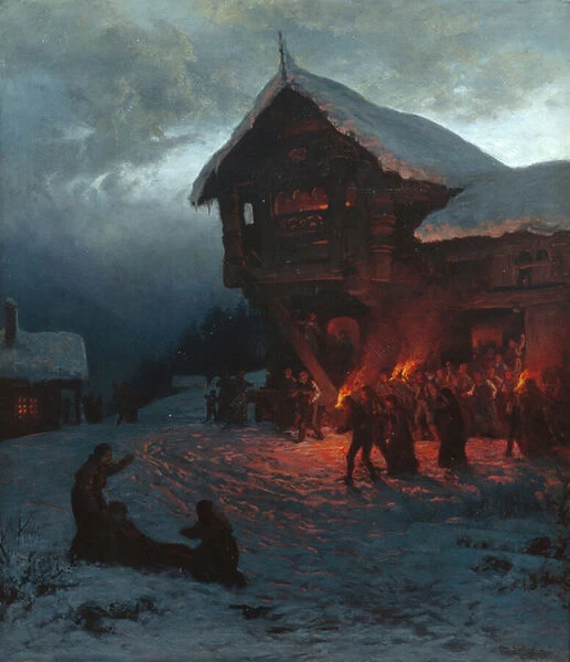Fight at a Christmas Feast, Munich, 1874