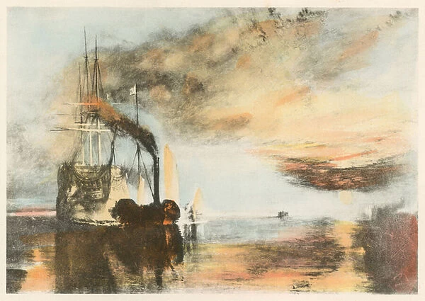 The Fighting Temeraire (colour litho)