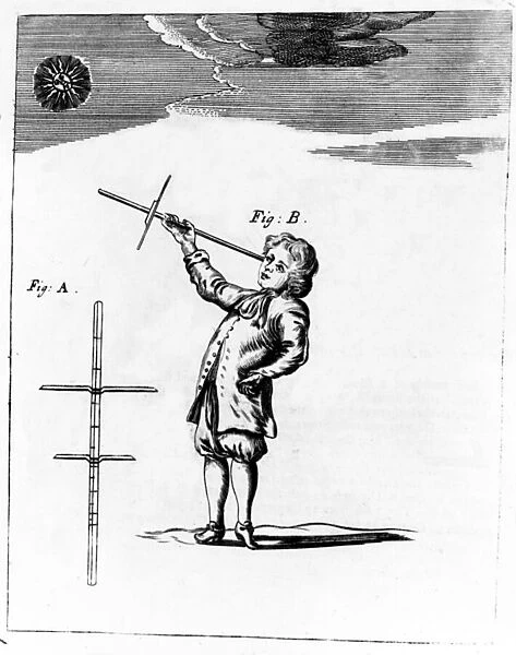 The Figure of the Cross-Staff, illustration from A New Systeme of