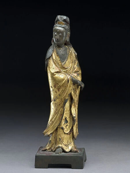 Figure of Guanyin, 17th or 18th century (gilt bronze)