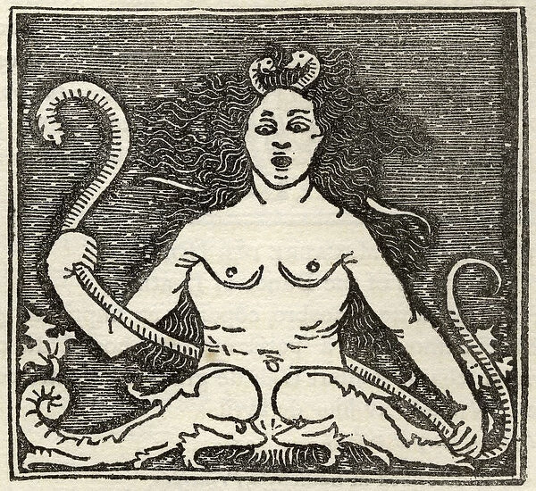 Figure of Medusa, from A Catalogue of a Collection of Engravings, Etchings and Woodcuts