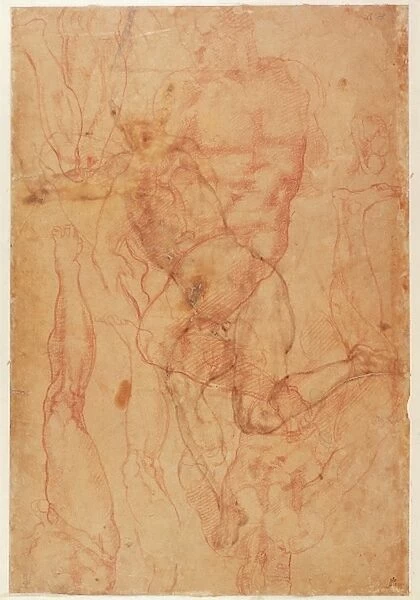 Figure Study (red chalk on paper)