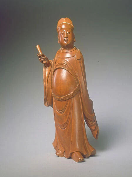 Figure of Wen Chang (boxwood)