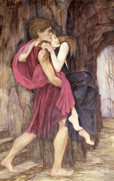 Two Figures in a Cave