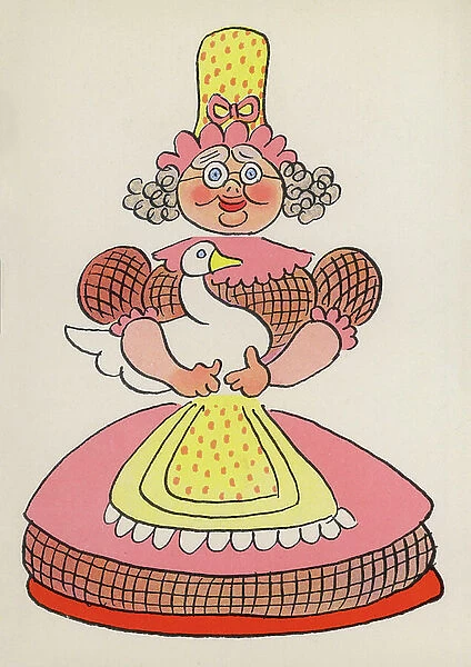 Figures from Children's Books: Mother Goose (colour litho)