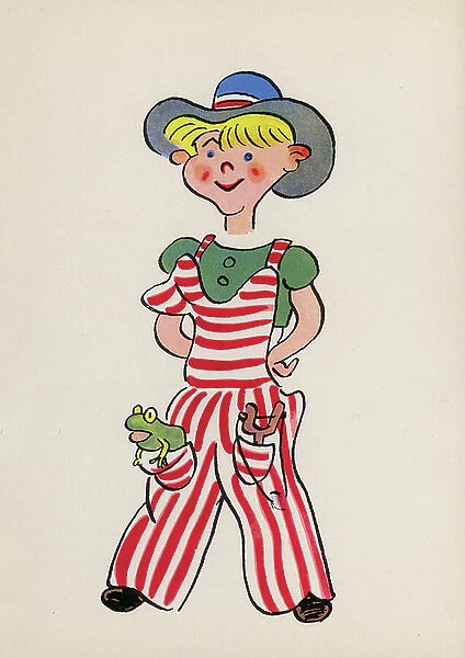 Figures from Children's Books: Tom Sawyer (colour litho)