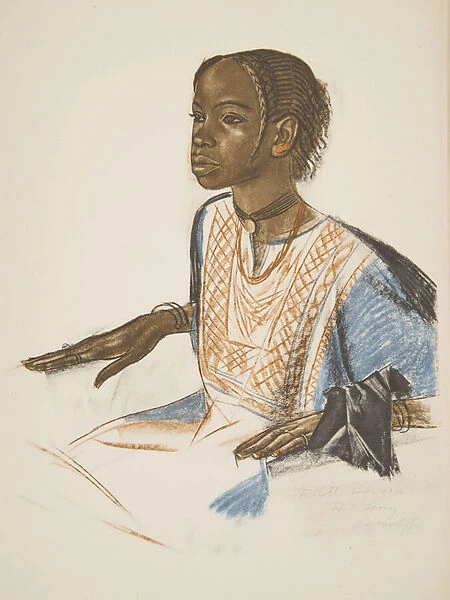 Fillette Bornou (Fort Lamy), from Dessins et Peintures d Afrique
