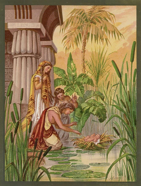 The Finding of Moses (chromolitho)