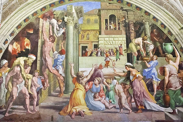 The fire in the borgo, c. 1501-1520 (fresco)