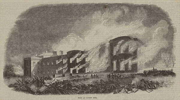 Fire at Luton Hoo (engraving)