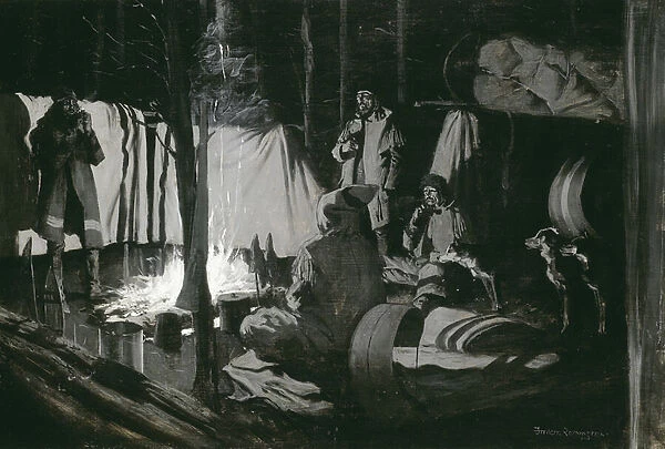 First and Best Camp of the Trip, 1895 (oil on canvas)