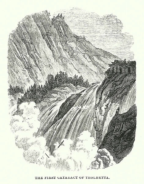 The First Cataract of Trolhetta (engraving)