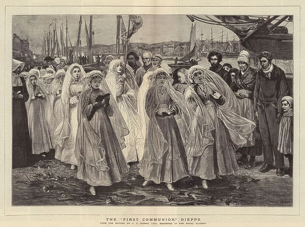 The 'First Communion, 'Dieppe (engraving)
