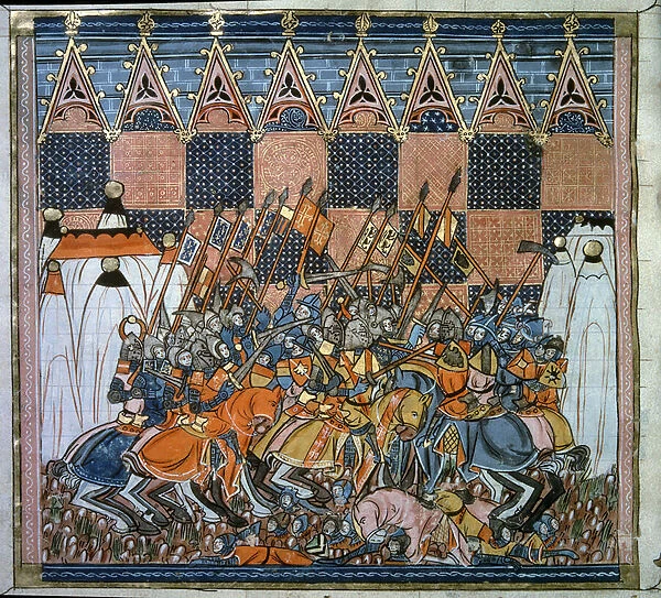 First Crusade: the siege and the capture of Jerusalem by the crossings led by Godefroy de